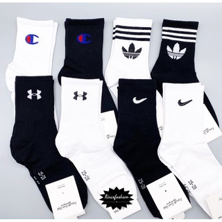Black White Basic Iconic Socks