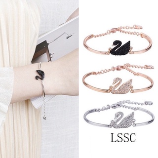 Crystal Swan Bracelet Women Korean Bangle Temperament Simple Jewelry Gift