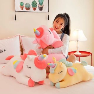 50cm Unicorn Stuffed Doll Plush Toy Pillow Cushion Kids Birthday Gifts