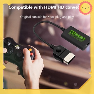 ♔Bgs_For Xbox to HDMI-Compatible Converter HD Link Cable 1080i 720p 480p 480i♕