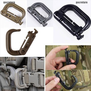 {GOCRE} Molle Tactical Backpack EDC Shackle Snap D-Ring Clip KeyRing New Carabiner{CC}