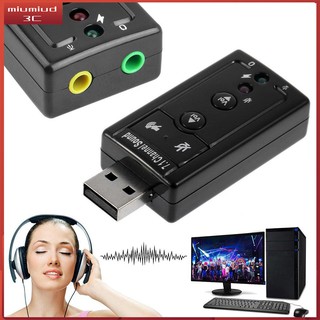 【USB Sound Card 】BT315 Hot Deals USB 2.0 3D Virtual 12Mbps External 7.1 Channel Audio Sound Card Adapter DH