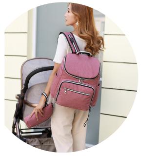 Special Mummy Diaper Backpack Baby Maternity Diaper Bag Waterproof Bottle Bag with Hook Insulated 9Z
