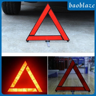 Car Breakdown Warning Triangle Reflective Hazard Folded Stop Sign Reflector