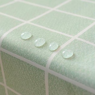 Waterproof anti - hot anti - oil wash table cloth Nordic grid tea table mat (8)