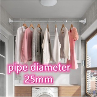 Punch-free Telescopic Rod adjustable Curtain Rod Tension Rod Shower Curtain Rod