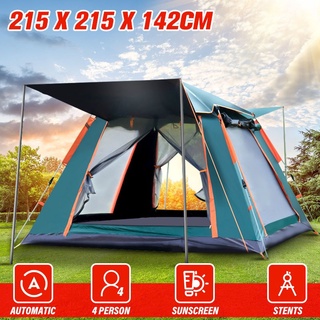 [Ready Stock] Automatic Tent Outdoor Tent 4-5 Person Tent For Camping Tent Waterproof