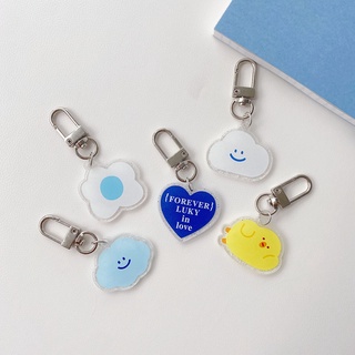 Momona Glitter Pendant Keychain Cute Airpods Pendant Key Ring