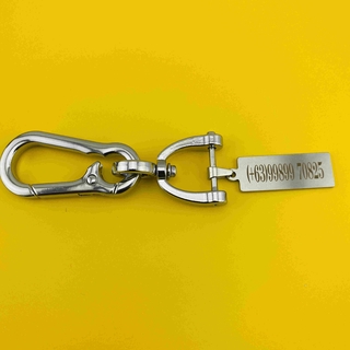 Free customized anti-lost Phone Number Plate Keychain Pendant Keyring Car Key Chain
