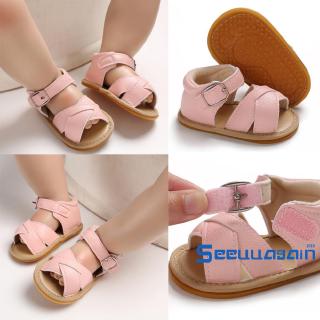 ❥☀✿SEEBaby Girl Non-slip Toddler Princess Shoes Newborn Baby Summer Sandals (4)