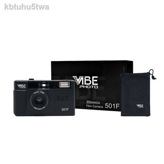 ✱✉▤>New German VIBE 501F camera non-disposable retro film 135 fool with flash