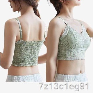 ❉№Lace beautiful back bra, one-piece wrapped chest, tube top, sling, underwear, small chest gathered