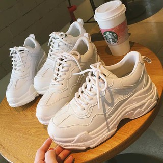 Korean Fashion Wihte Rubber shoes White Sneakers For Women (2)