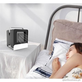 Personal Air Cooler Humidifier Noiseless Portable USB Air Conditioner Fan Air Humidifier Night Light
