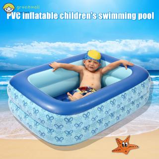 GM#COD# Ready Stock PVC Rectangular Inflatable Swimming Pool Children Home Courtyard Garden Swimming Pool
