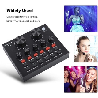 usb headset V8 Audio External USB Headset Microphone Live Broadcast Sound Card for Mobile Phone Comp