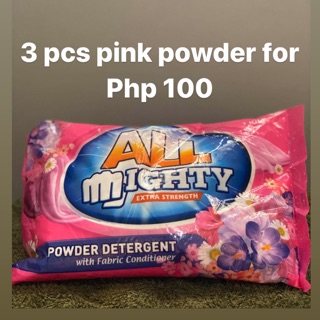 ALL MIGHTY PINK POWDER WITH FABRIC SOFTENER