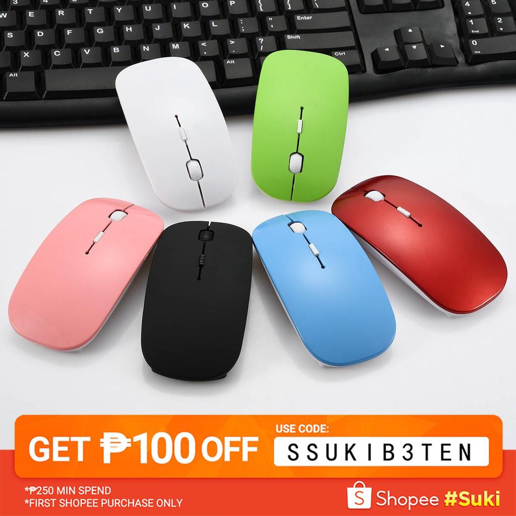 FLASH DEALS Thin Slim USB Optical Wireless 2.4G Mouse(Ready stock)