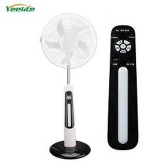 (16 INCH )Solar electric fan with charger And 2 bulb