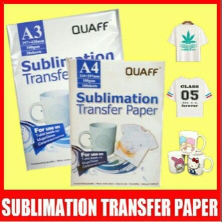 Printing☞✲Sublimation Paper A4/A3(100/50) Sheets Quaff Brand