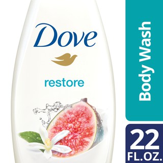 Dove Go Fresh Body Wash Restore Blue Fig and Orange Blossom Scent 22oz