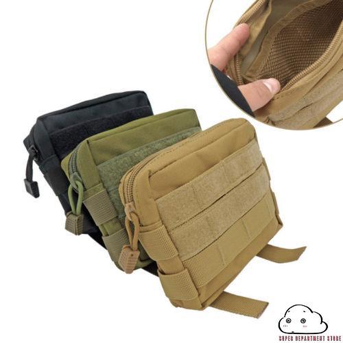 ✯☽Tactical Molle Bag Belt Waist Pack Military Pouch Waist