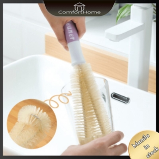 S004 long handle cup washing brush, feeding bottle brush, multi-angle cleaning brush