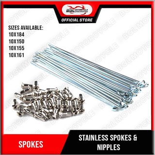 Stainless Spokes & nipples for motorcycle