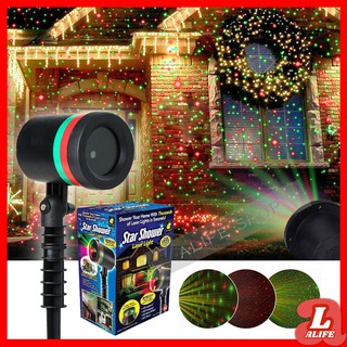 Christmas laser light, waterproof projection light, LED landscape spotlight, red and green starry