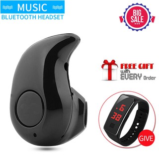 【High Quality】Original S530 Mini Bluetooth Headset Wireless Music Bass Earphones With Free LED watch
