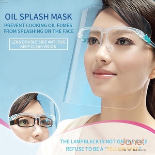 New products☞﹍✴ems fashion Transparent Anti Droplet Dust-proof Protect Full Face Covering Mask Visor