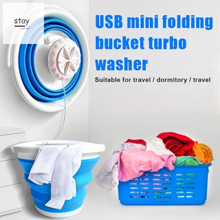 ✲Mini Foldable USB Bucket Turbo Washing Machine Portable Automatic Small Household Washing Machines