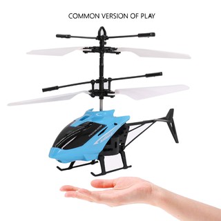 Small RC Helicopter Aircraft Radio Remote Control LED Kids Gift (1)