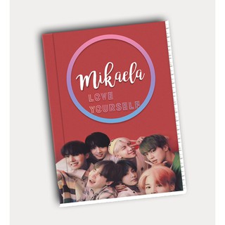 ✅PERSONALIZED HARDBOUND 240 PAGES/120 NOTEBOOK LEAVES (BTSred)
