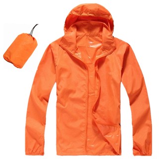 Men Women Quick Dry Hiking Jacket Waterproof UPF30 Sun & UV Protection Coat black (6)