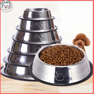 Stainless Steel Pet Bowl Cat Dog Bowl Feeder Bowl Pet Feeding Food Bowl