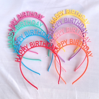 Birthday Hat Happy Birthday English Headband Birthday Party Headdress