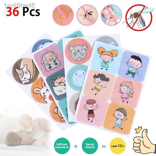 [free shipping]☁ED shop 36pcs in 1 Anti-mosquito Sticker Baby Stickers Repellent Patches Cartoon Dri