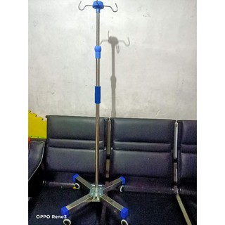 IV stand stainless with 4 wheels