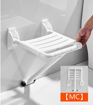 【MC】Barrier free elderly bath chair disabled toilet bathroom chair bath chair folding shower chair antiskid wall stool