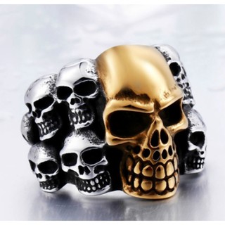 SeuSuk Fashion Man's Man's Rings From China Biker Punk Lots of Skull Ring (1)