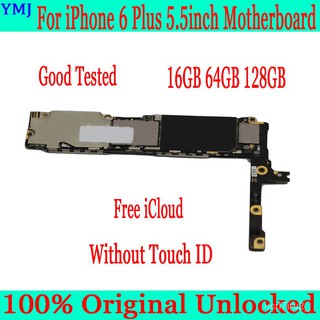 For iphone 6 Plus Original unlocked Motherboard without Touch ID, MB Plate for iphone 6 Plus 5.5inch