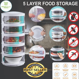 5 Layers Food Container/Food Storage/Food Cover (Stacking Dish Cover) (1)