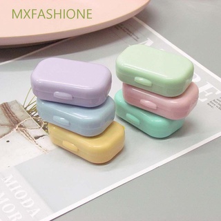 MXFASHIONE High Quality Contact Lens Container Travel Storage Eye Care Contact Lens Case Portable Cute|Color Candy Color With Mirror Rectangle Lenses Box/Multicolor