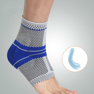 1pcs Ankle Support Brace Compression Sleeve with Silicone Gel for Foot Swelling Pain Relief Plantar