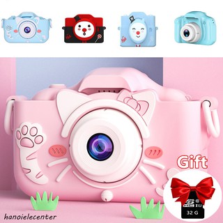 【Buy 1 Get 2 Free Gift】 Kids Camera Mini Digital Cameras Child Toy HD Video Recording Educational Children Toys Camera for Kids with 32GB Memory Card and Card Reader Christmas Gift (1)