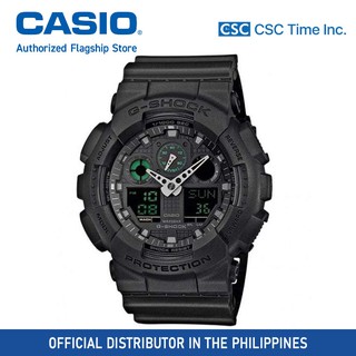 Casio G-Shock (GA-100MB-1ADR) Black Resin Strap Shock Resistant 200 Meter World Time Watch