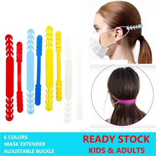 Facemask Extension 5pcs Two Size Kids And Adults Earhook Mask Extended Adjustable Buckle Silica gel Extender (1)