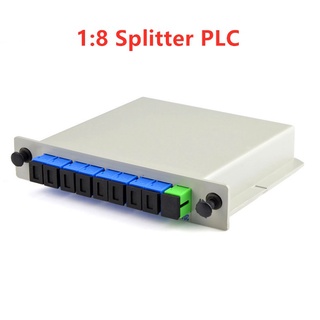 【Hot Stock】1：8 SC UPC Optical Fiber Splitter Cassette Box Plug-in Type Optical Splitter