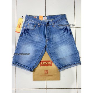 Jeans Levi 's 501 Made In Japan - Men' S Shorts (Light Blue)